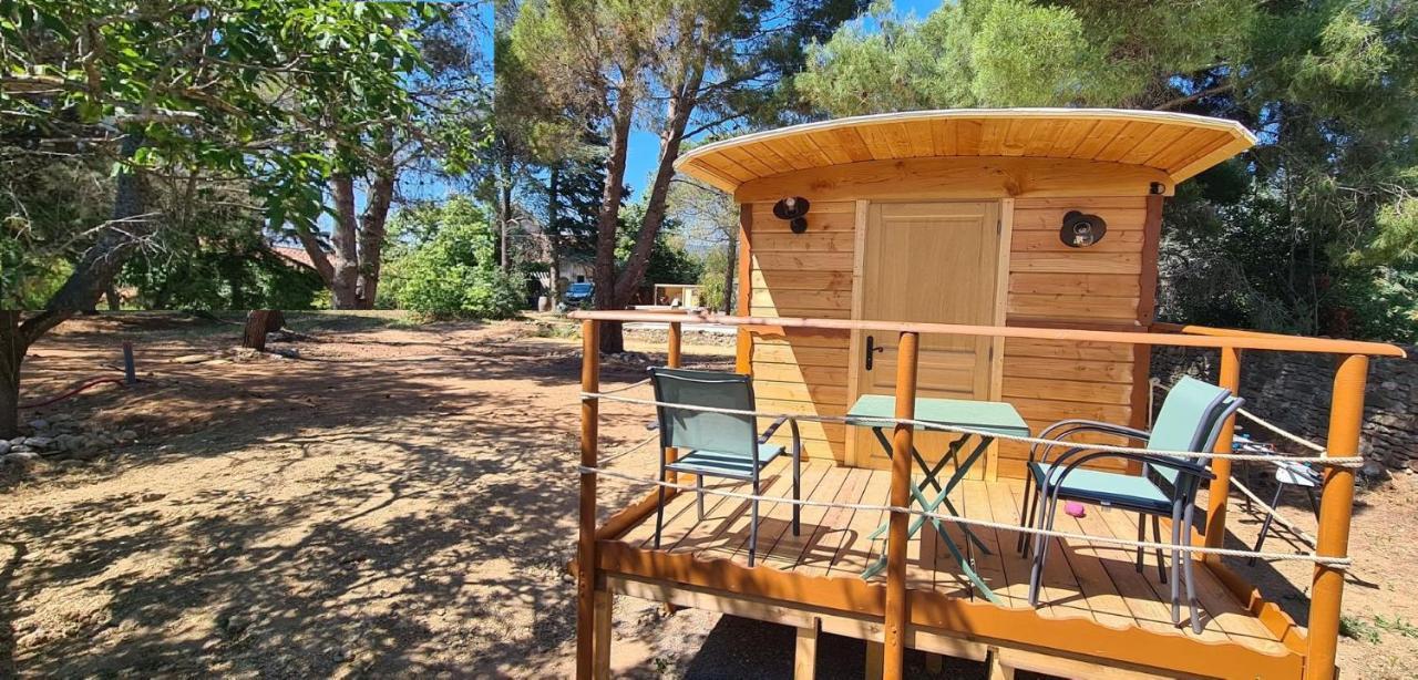Villa Roulotte Dans L'Aude Trausse Exterior foto
